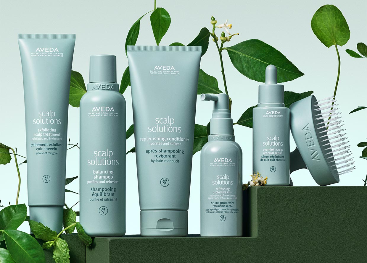 Say goodbye to premature scalp ageing signs with Aveda’s new Scalp Solutions range