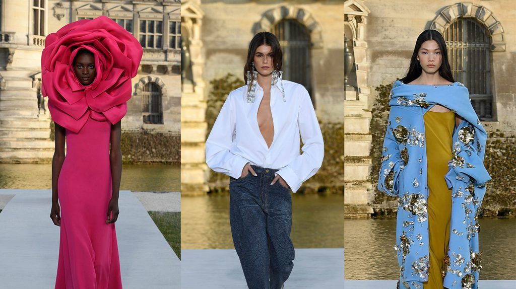 Valentino takes modern haute couture lineup to Chateau de Chantilly