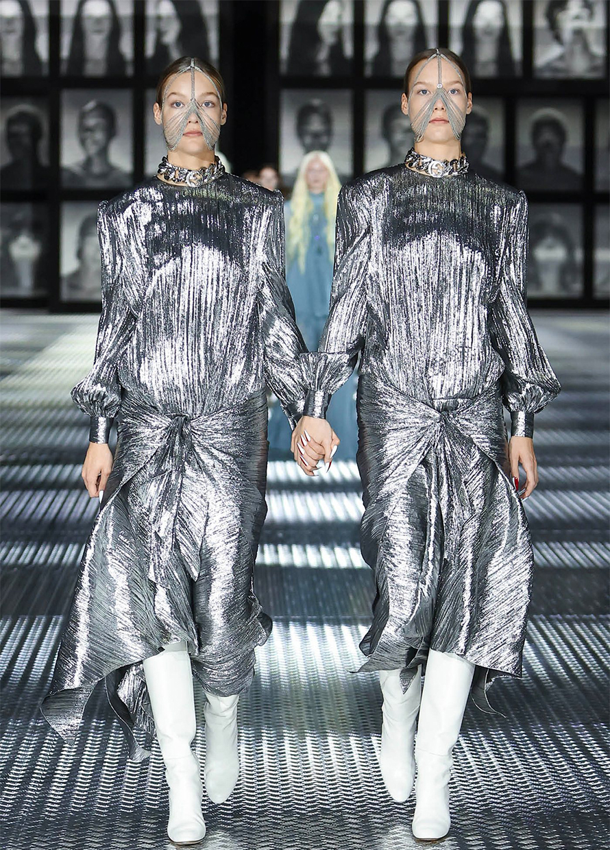 Reviewing the metallic silver fashion trend in 2023