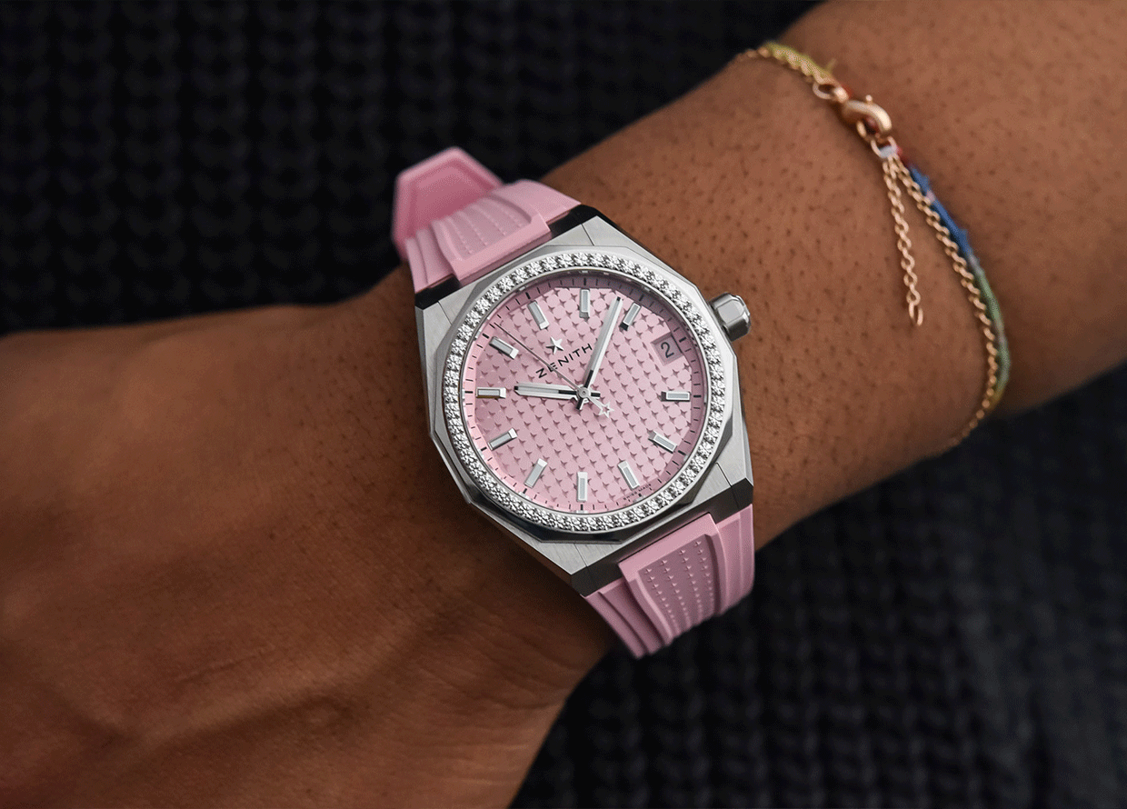 6 Opulent pink dials for both ladies and gentlemen