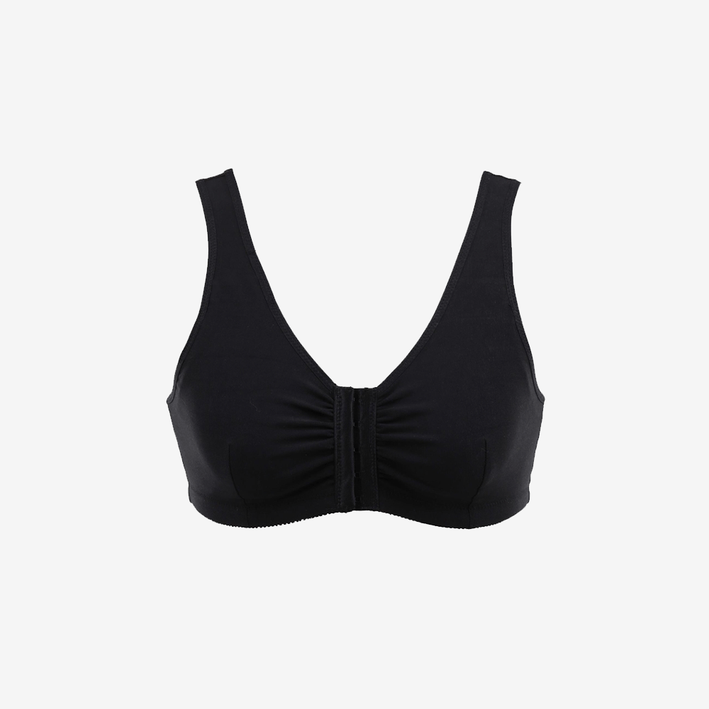 Anaono Women's Delilah Ultra-soft Lace Mastectomy Bralette Black