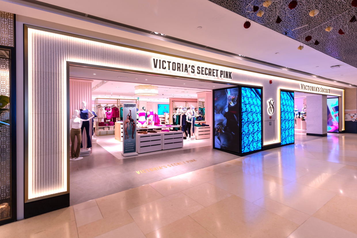 SINGAPORE - MAR 4, 2020: Interior Of Victoria's Secret Store, An