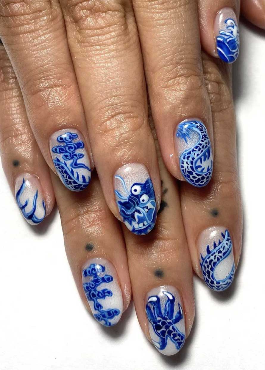 13 Dragon-themed nail art ideas to rock for Chinese New Year 2024