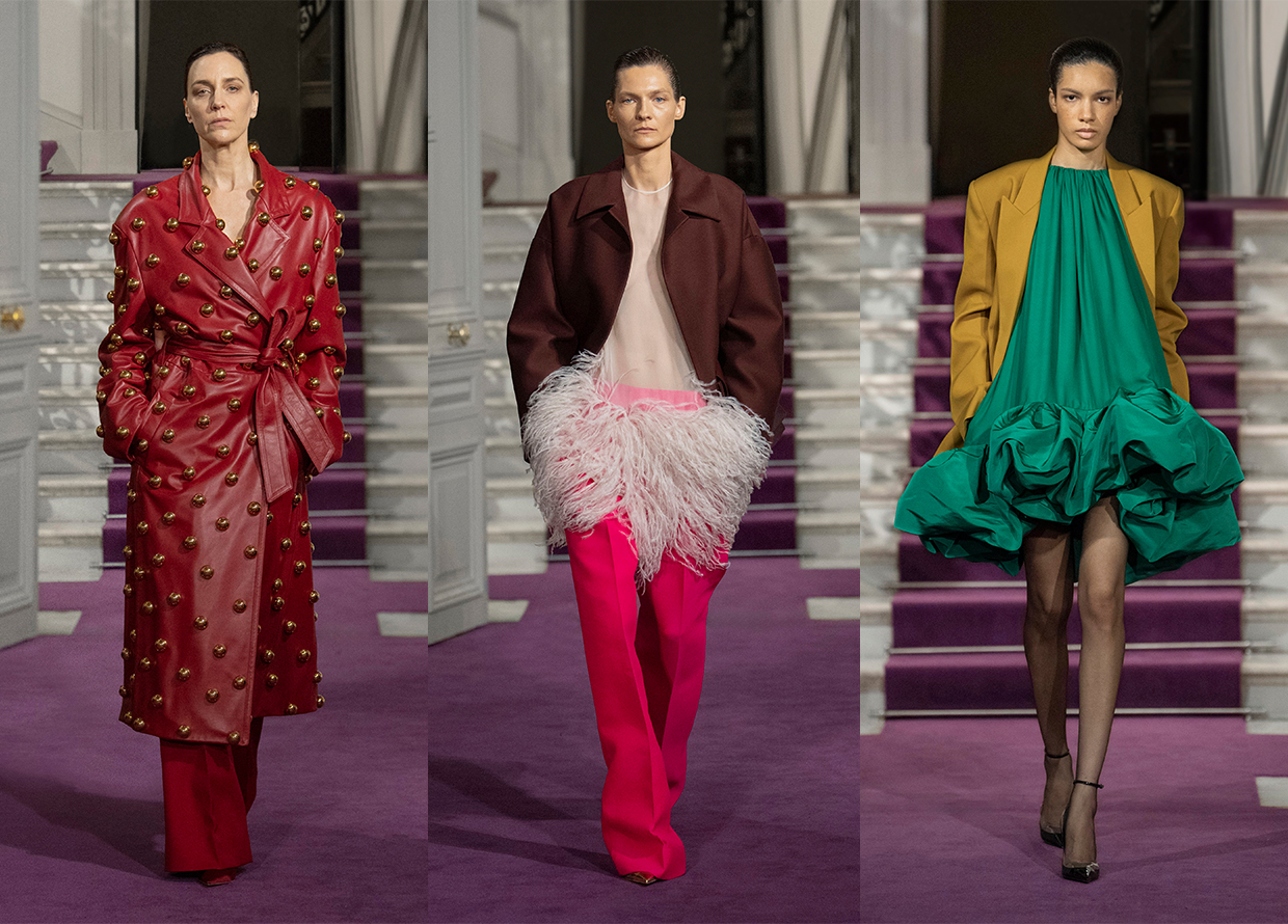 Giorgio Armani Returns to Couture Runway With Iridescent Collection