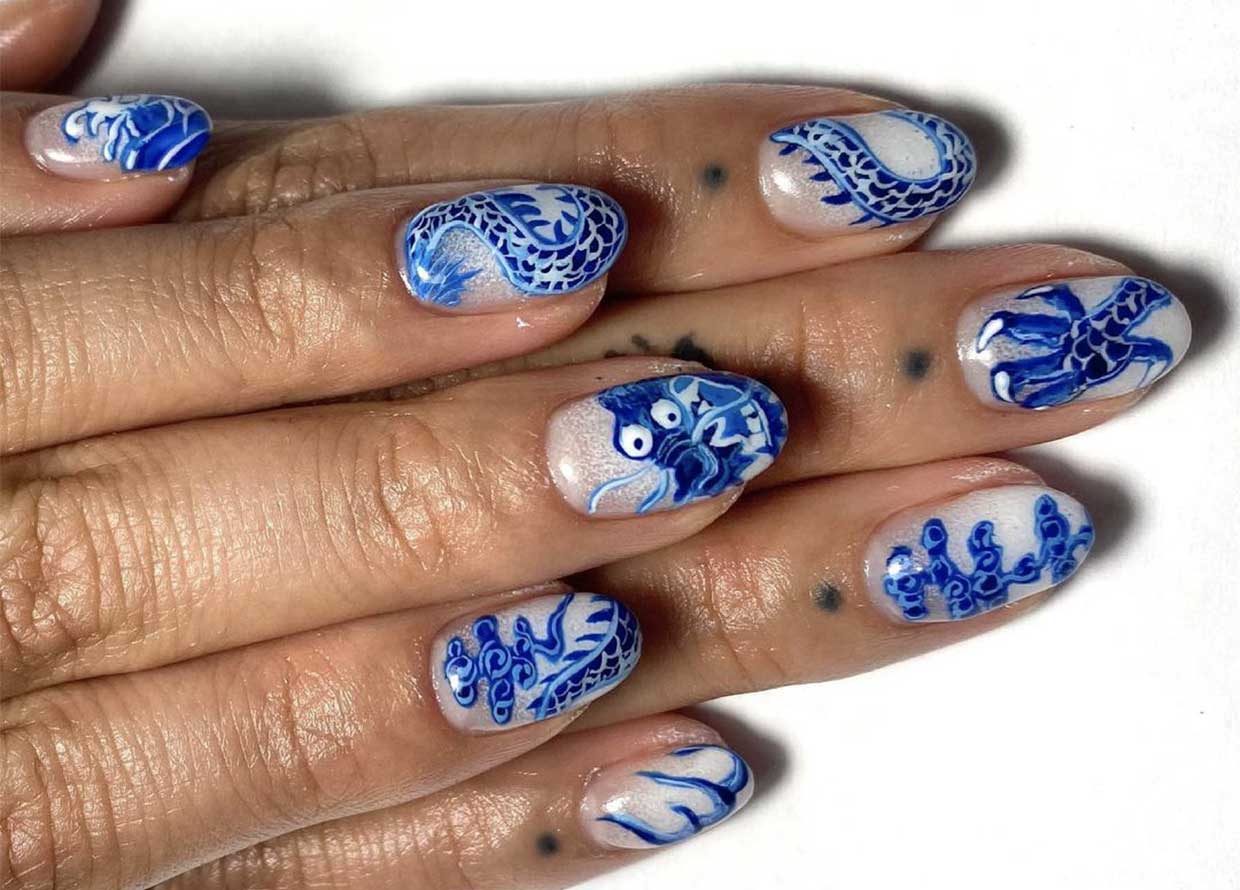 13 Dragonthemed nail art ideas to rock for Chinese New Year 2024