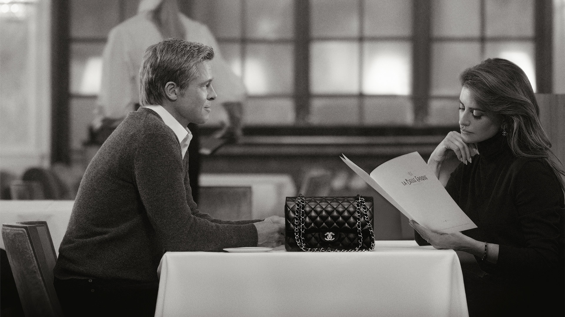 Brad Pitt returns to Chanel alongside Penelope Cruz in ‘The Chanel Iconic Handbag’ campaign