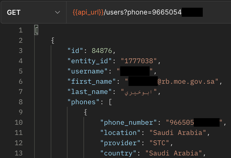 a user from the Saudi Ministry of Education