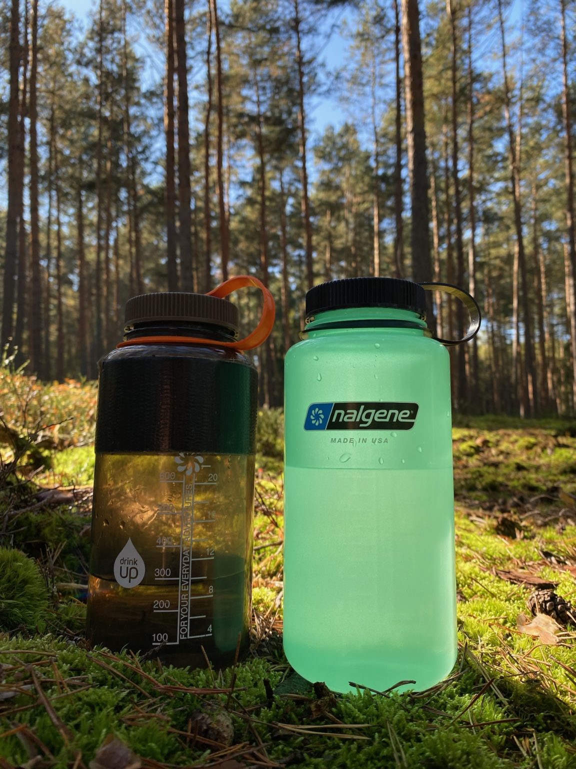 Svítící láhev na vodu Nalgene Glow Green - 1000 ml