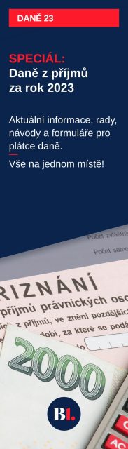 Daně z příjmů za zdaňovací období roku 2023