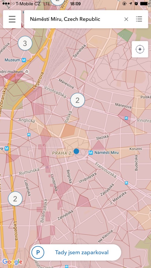 mapa eparkomat vyhledavani praha