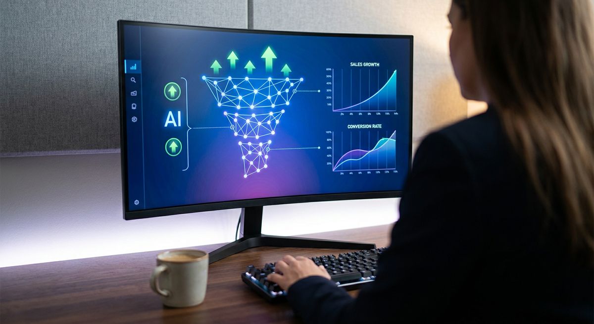 Dashboard of the best AI marketing funnel builder in 2026