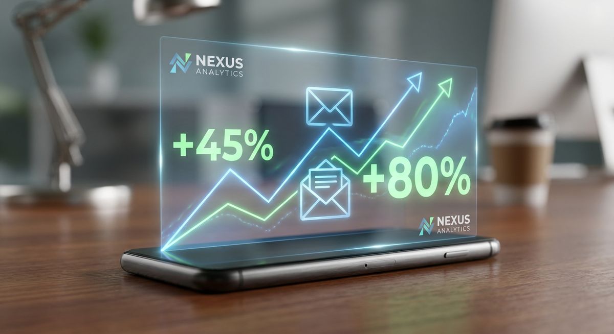 Dashboard showing advanced AI marketing email automation workflows and skyrocketed conversion rates