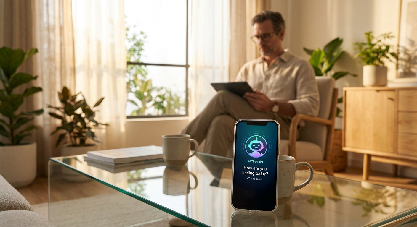 AI automation integrated into a psychiatric clinic therapy room