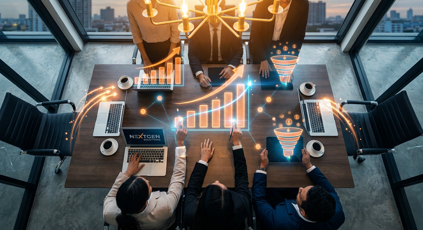 B2B AI marketing automation software data and growth charts