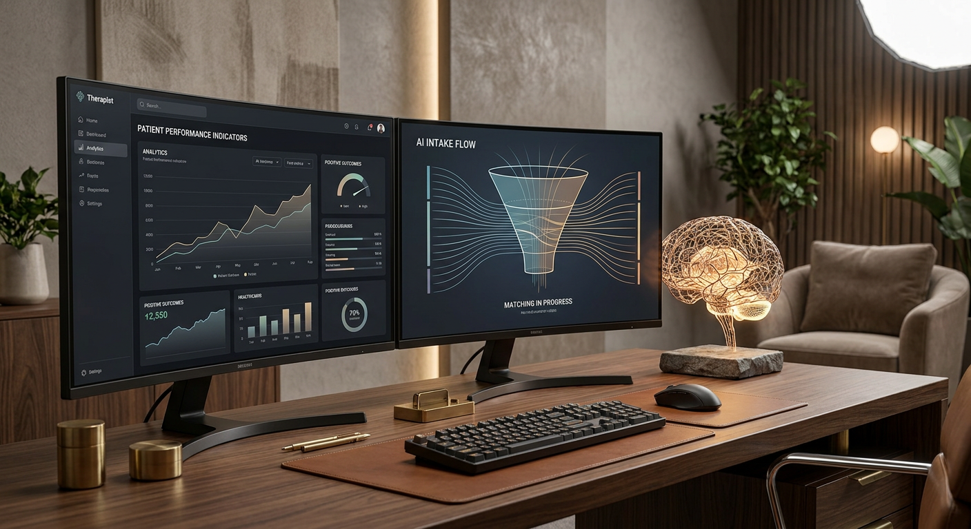 AI-generated patient intake funnel for psychiatric clinics