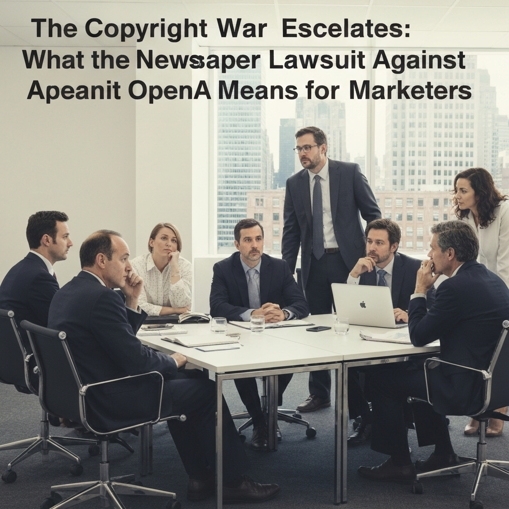 The Copyright War Escalates: What the Newspaper Lawsuit Against OpenAI Means for Marketers