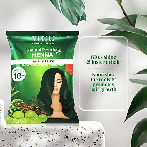VLCC Natural & Herbal Henna Hair Shine & Darkens Hair Colour, 120 g thumbnail 2