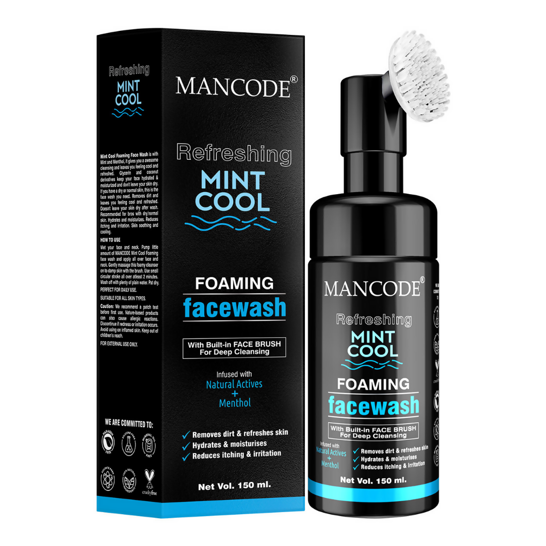 Mancode Refreshing Mint Cool Foaming Face Wash thumbnail 1