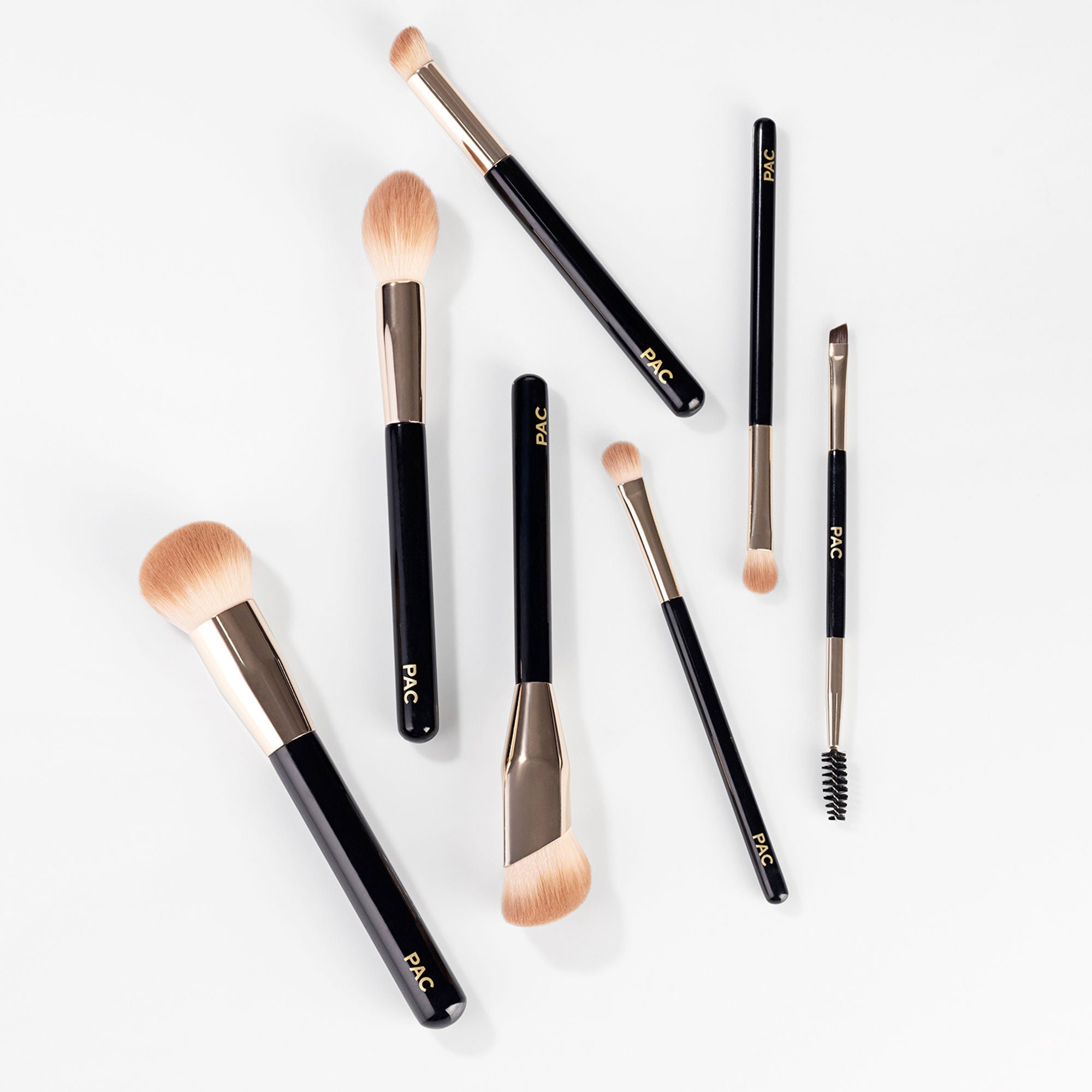 PAC Studio Beginner Basic Face & Eye Brush Kit - Sturdy Sleek Handles, Densely Packed Soft Bristles thumbnail 5
