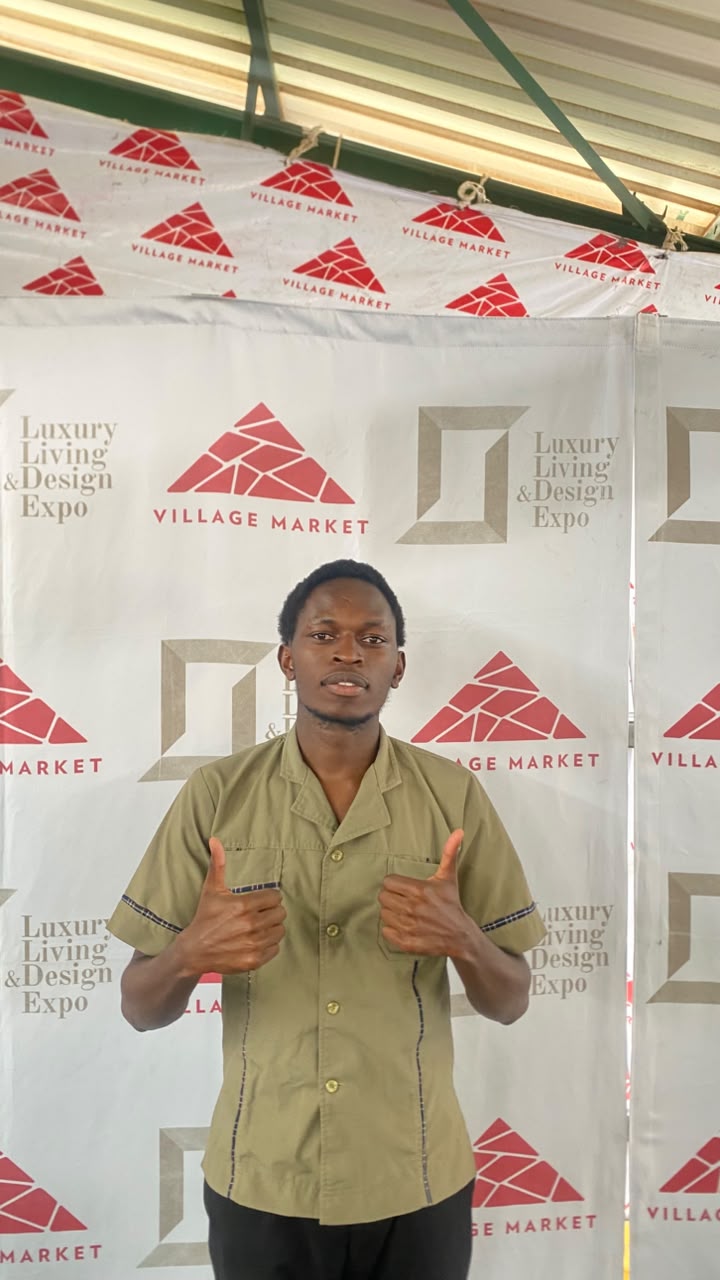 The author at the Luxury Living and Design Expo, Village Market