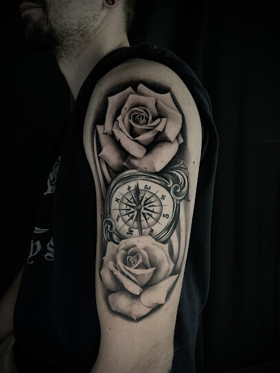 Red nd Black Tattoo Ink