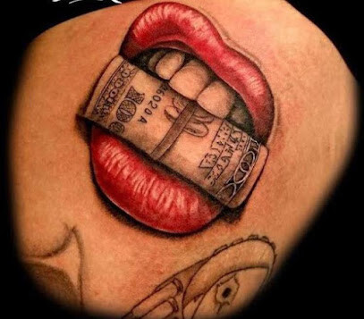 angel tattoo and piercing