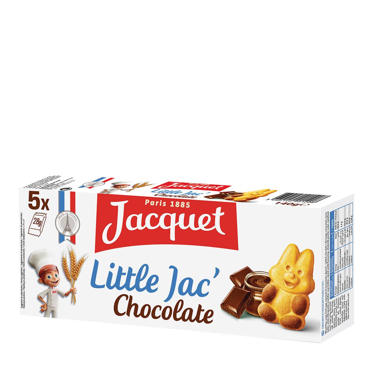 LITTLE JAC’ mini chocolate brownies 140gr bestvalue.eu