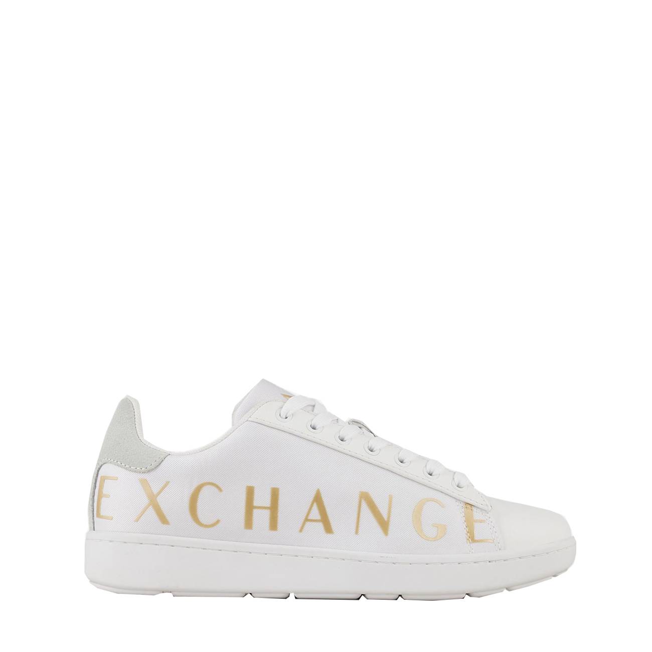 Sneakers With Contrasting Oversized Logo Lettering 37 Armani Exchange
