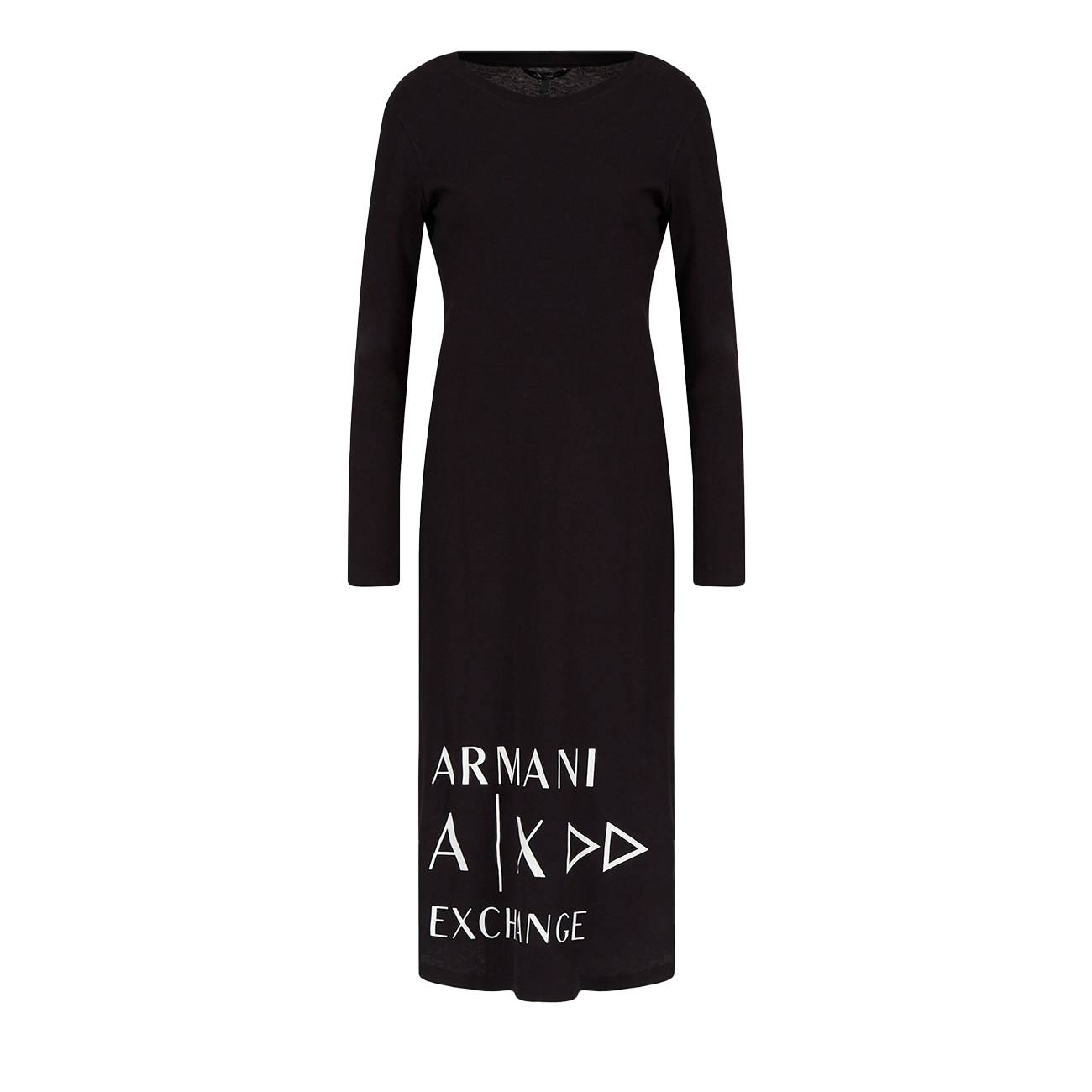 Long Sleeve T-Shirt Dress L Armani Exchange