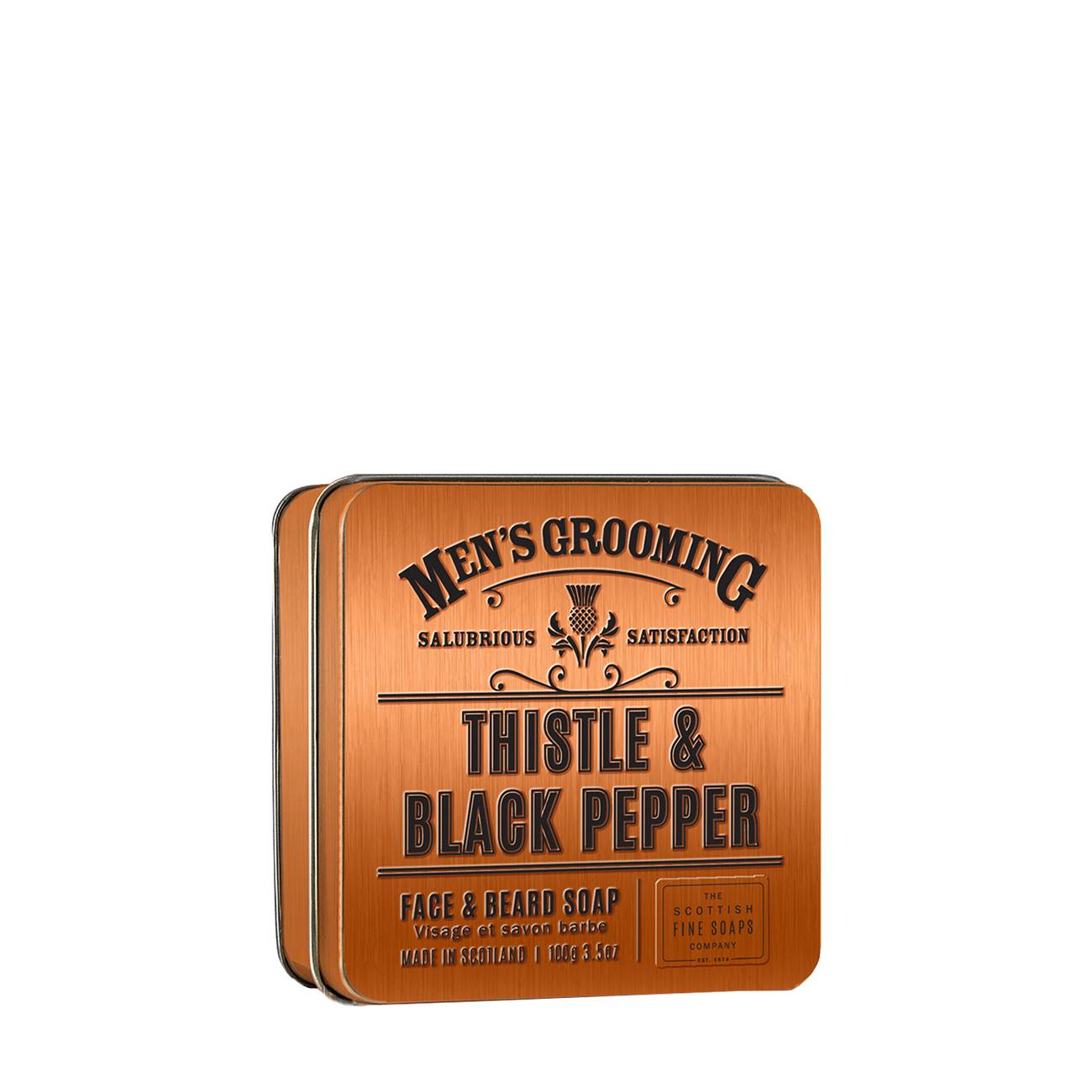 Thistle & Black Pepper Face & Beard Soap 100 gr 100 imagine pret reduceri