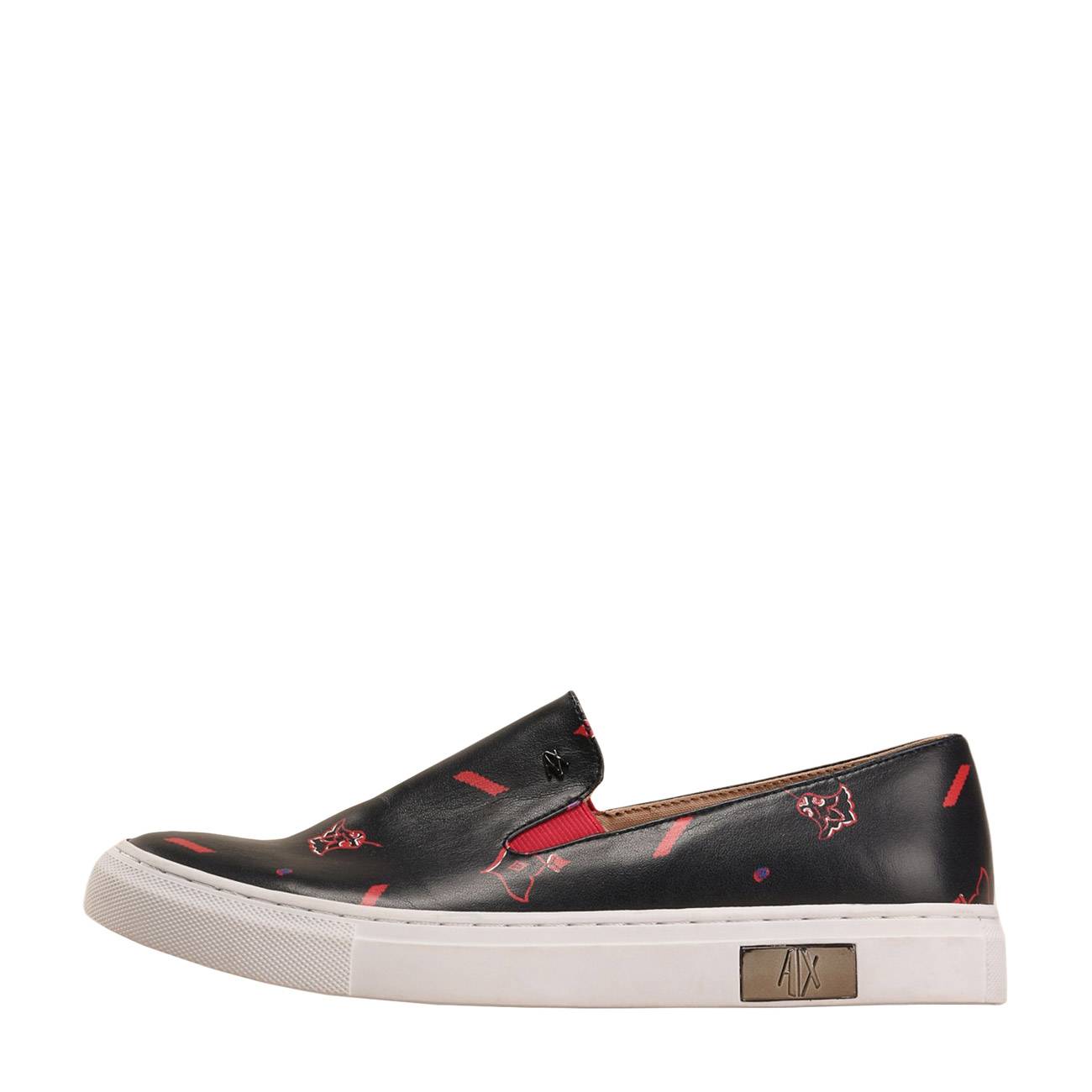MIXED FLORAL SLIP-ON SNEAKERS 36 Armani Exchange