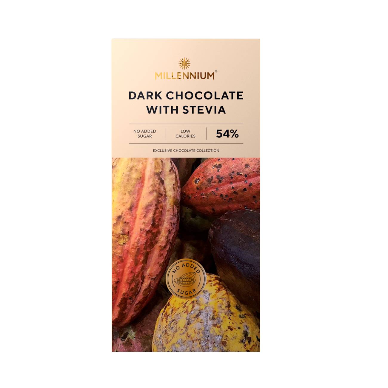 Dark Chocolate With Stevia 54% 100gr bestvalue.eu