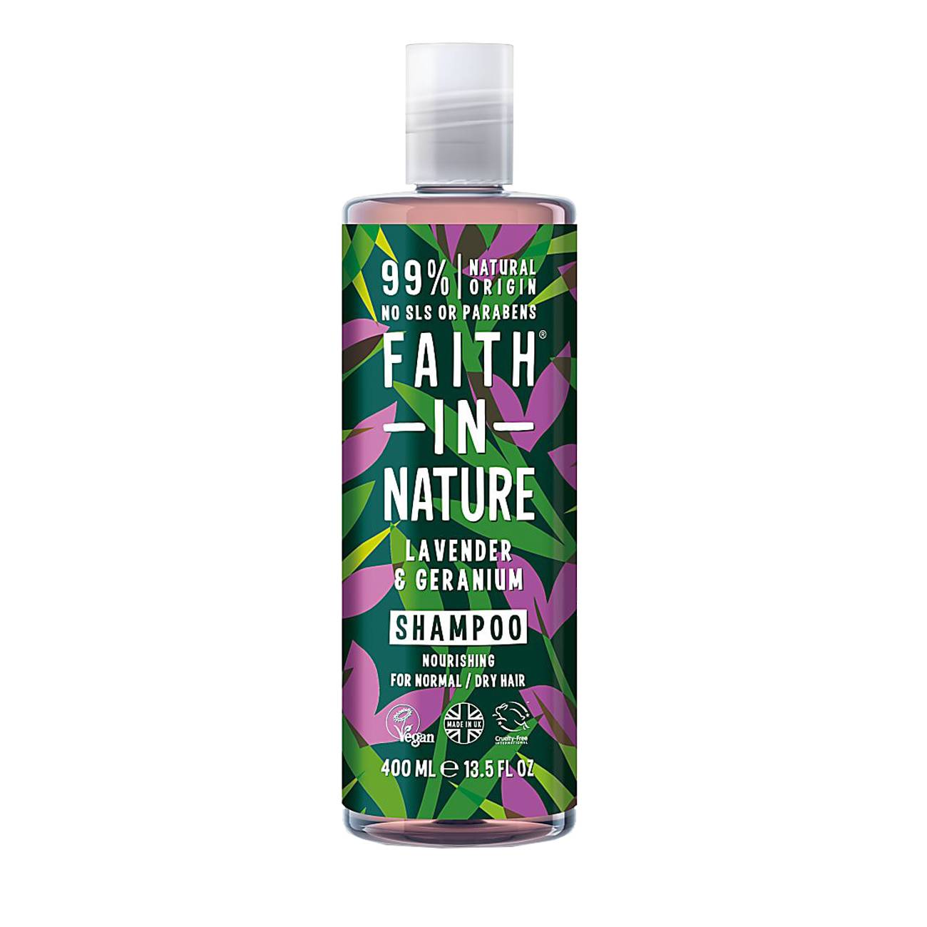 Lavander & Geranium Shampoo 400 ml Faith in Nature bestvalue.eu imagine noua