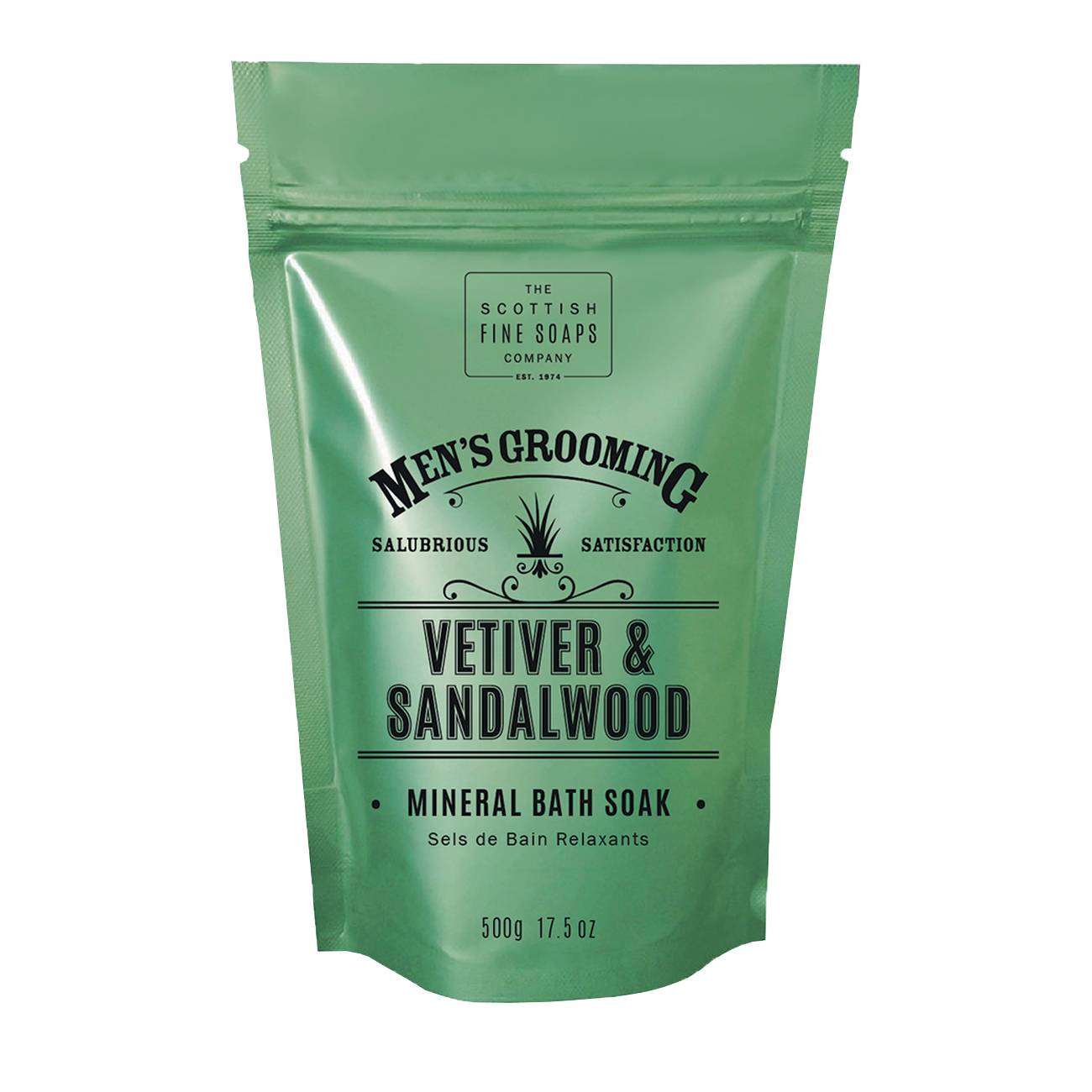 Vetiver & Sandalwood Mineral Bath Soak 500 gr original Scottish Fine Soaps bestvalue