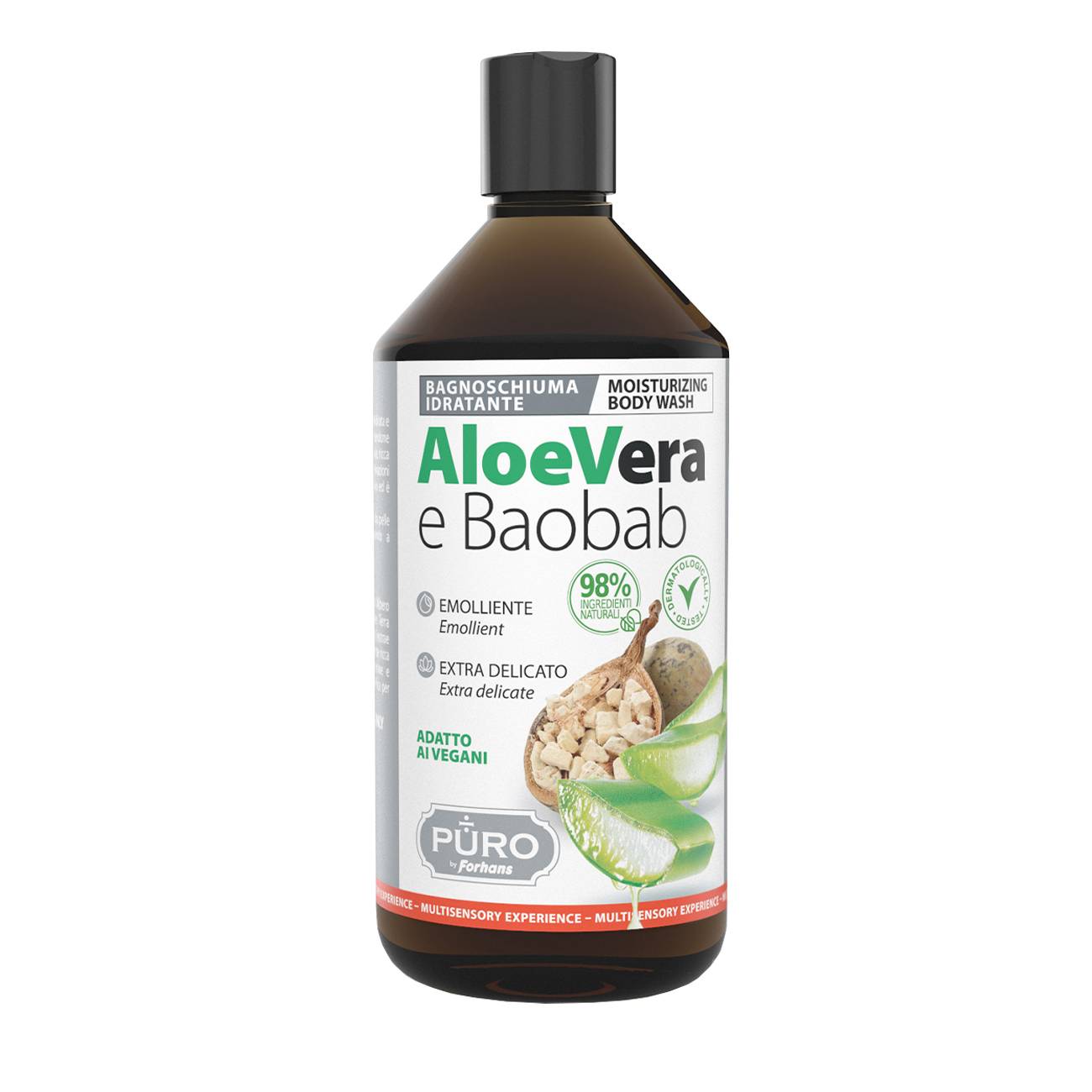Aloe Vera E Baobab Shower Gel 500 ml Puro by Forhans bestvalue.eu imagine noua