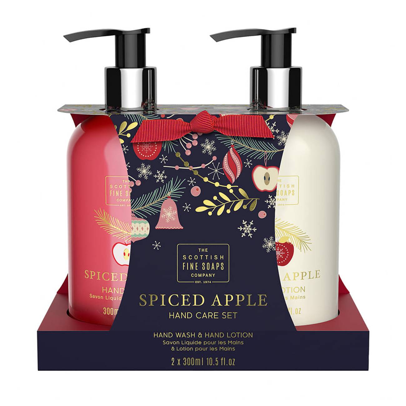 Spiced Apple Hand Care Set 600 ml Scottish Fine Soaps bestvalue.eu imagine noua