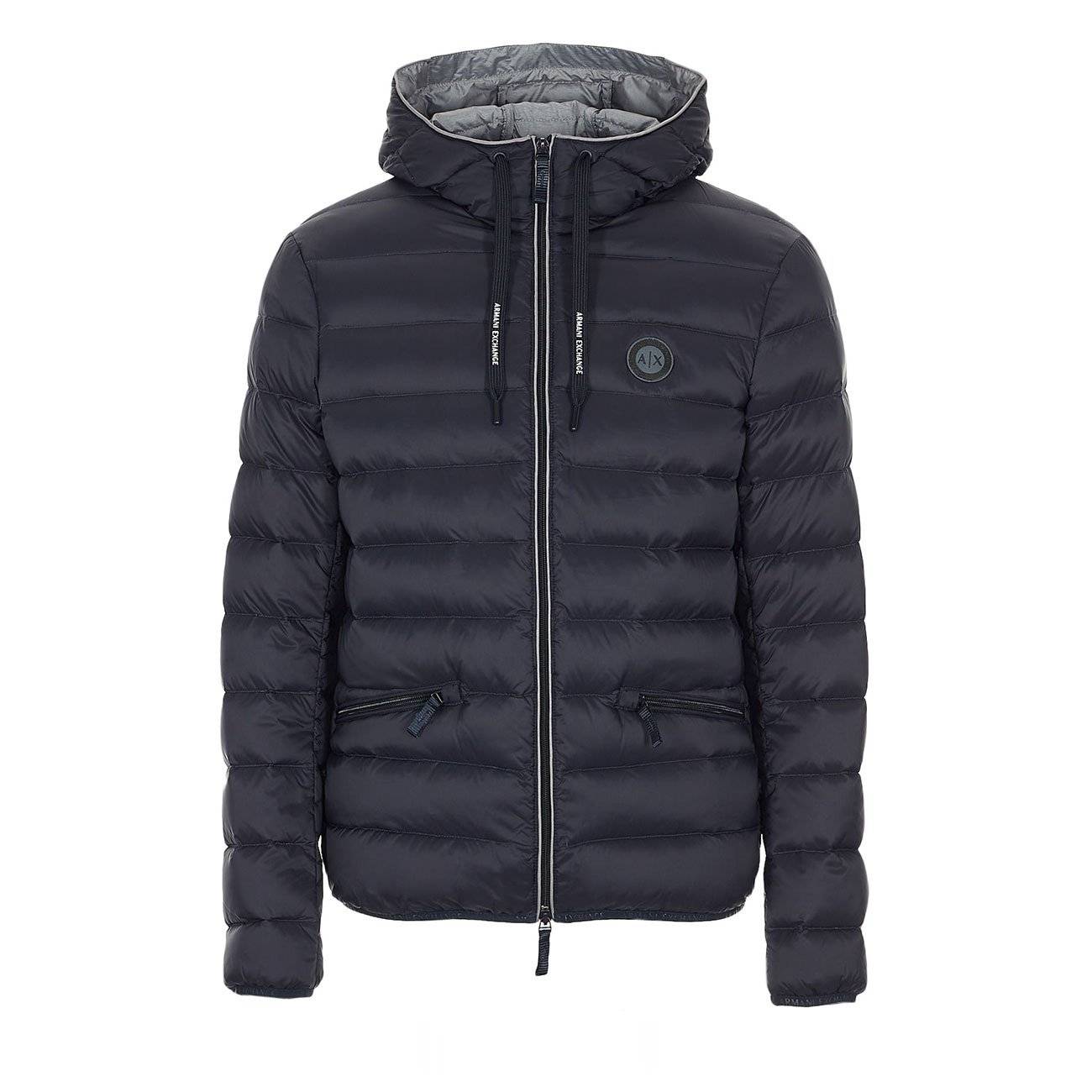 CLASSIC CIRCLE LOGO DOWN-FILL HOODED PUFFER S