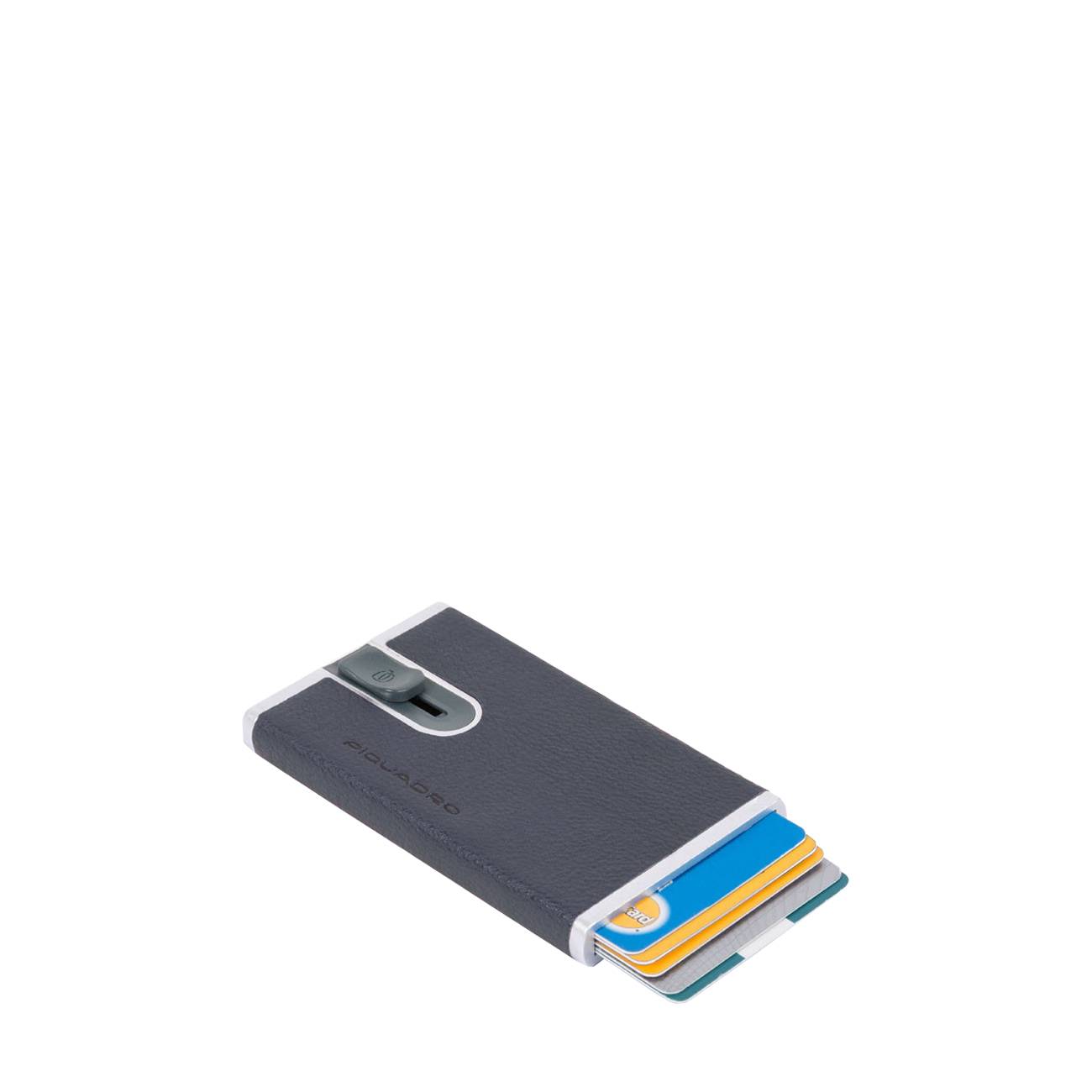 Black Square Credit Card Case - Piquadro