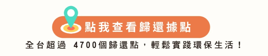配客嘉全台超過 4700 個歸還點