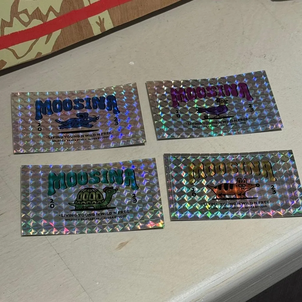 Moosina 怪獸閃貼（4入組）