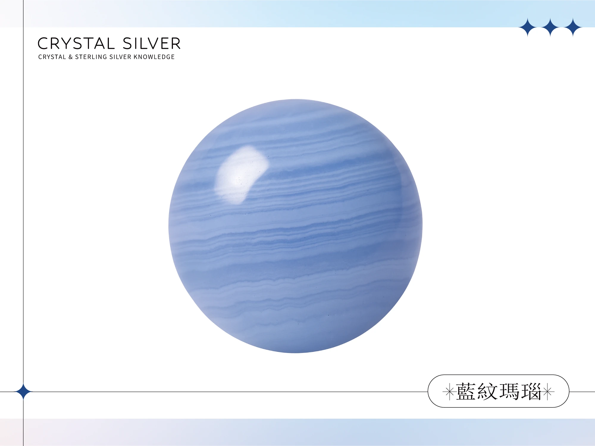 藍紋瑪瑙主圖｜能量功效、脈輪對應、生命靈數、內含物與化學元素、物理性質全面解析