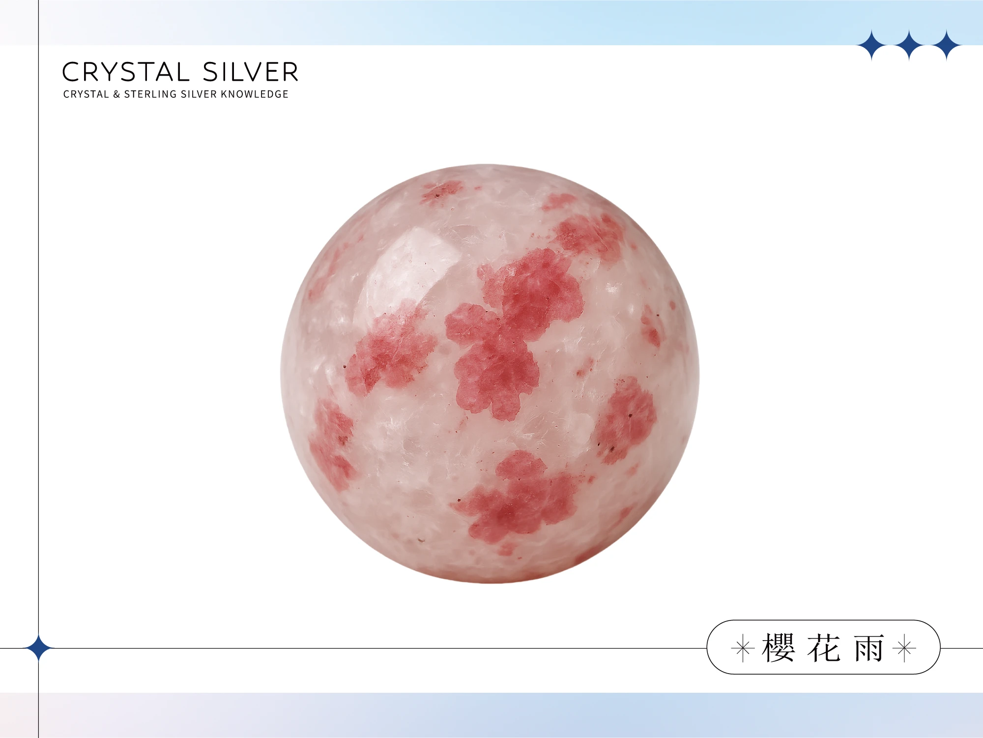 櫻花雨水晶主圖|能量功效、脈輪對應、生命靈數、內含物與化學元素、物理性質全面解析