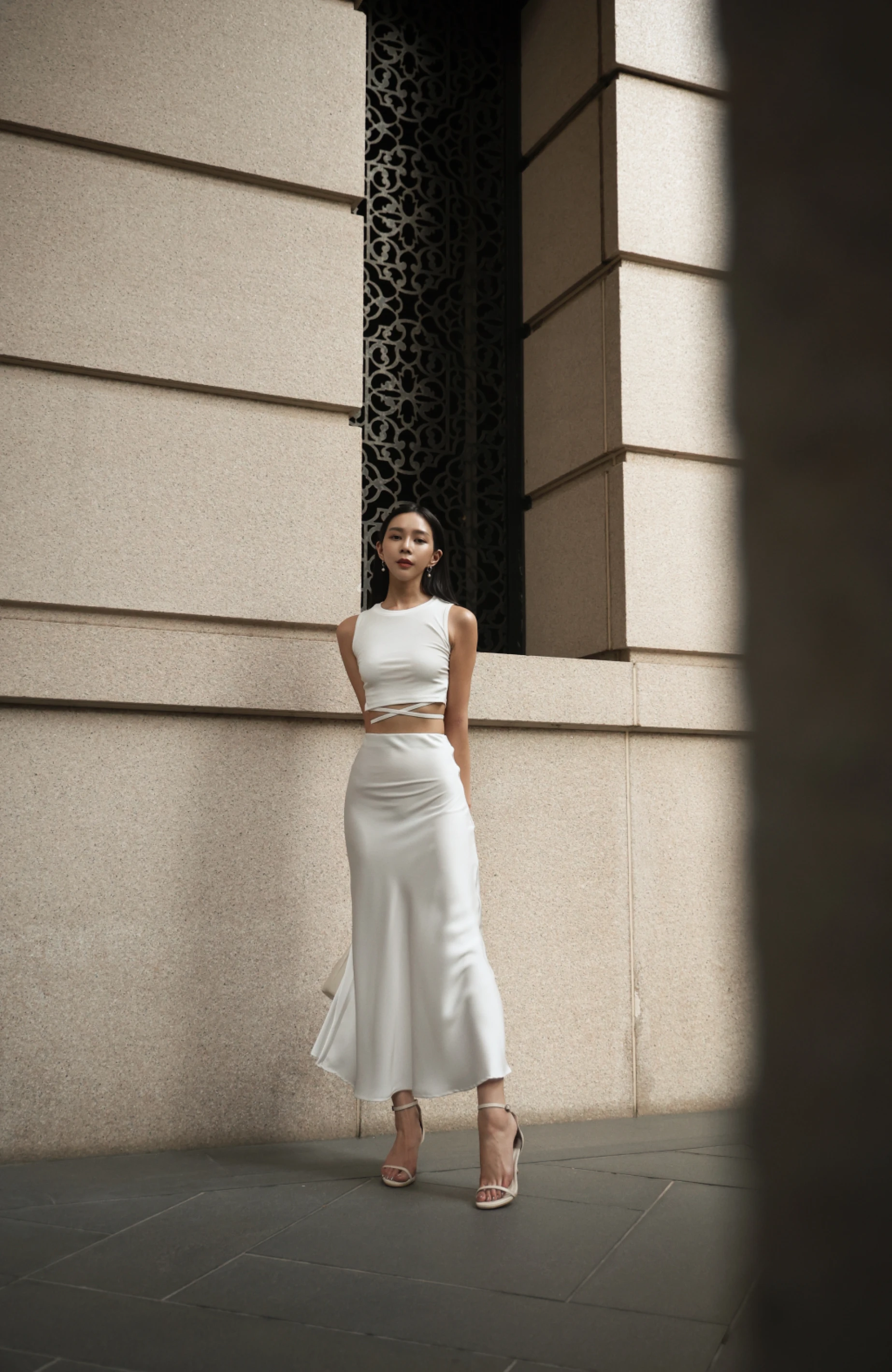 Ida Dress 小香風仿兩件外套連身裙-  Deep Gray 深灰色 (CB630)