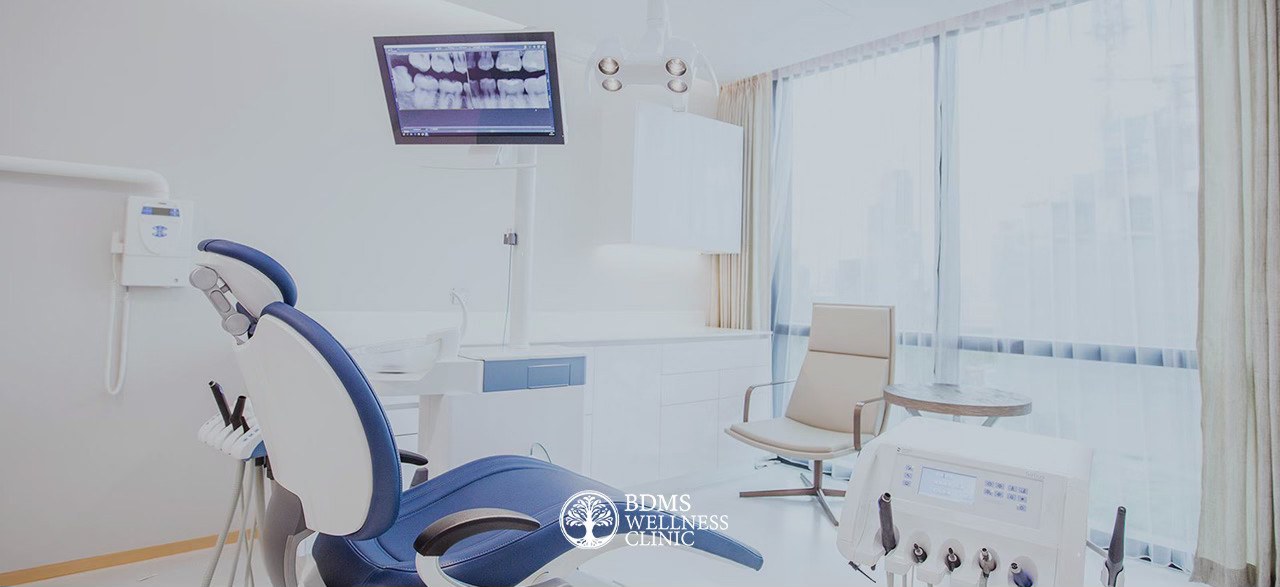 A treatment room at the Dental Wellness Clinic, BDMS Wellness Clinic Bangkok