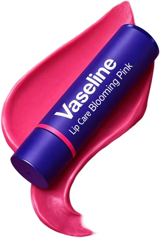 Vaseline Lip Care | Colour+Care Blooming Pink Tinted Lip Balm Stick | up to 24Hr* moisturization | with manuka honey | 3g