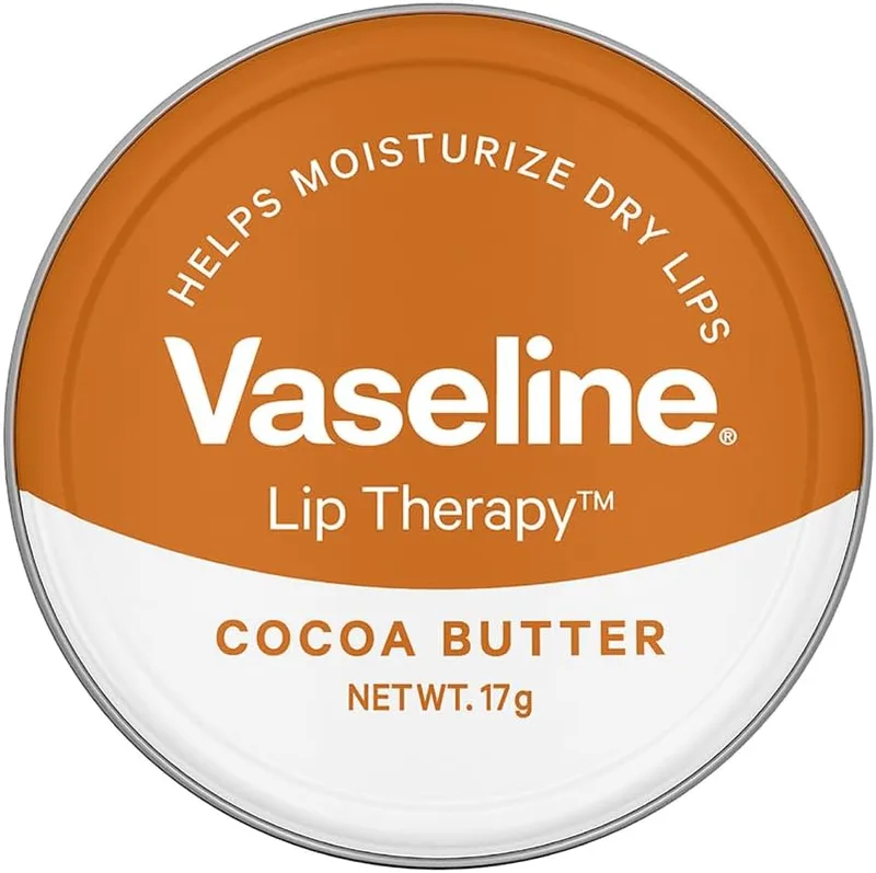 Vaseline Lip Tins Cocoa Butter, 17g | Infused with Cocoa Butter for Hydration & Glossy Shine Softline (Transparent)