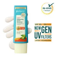 Pilgrim 5% Vitamin C Complex Brightening Serum Sunscreen SPF50+PA++++ In-Vivo tested No White Caste