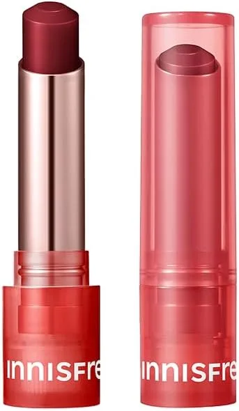Innisfree Korean Dewy Tinted Lip Balm with Hyaluronic Acid & Ceramides | Hydrating & Nourishing Formula for Soft, Plump Lips | Natural Tint for Daily Use, 3.2 gram, 1 Count