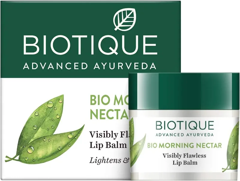 Biotique Bio Morning Nectar Lightening Visibly Flawless Lip Balm, 12g