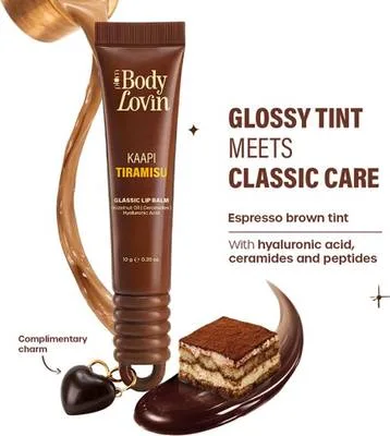 Plum BodyLovin' Kaapi Tiramisu Glassic Lip Balm | Espresso Brown Gloss Tint Deep Brown